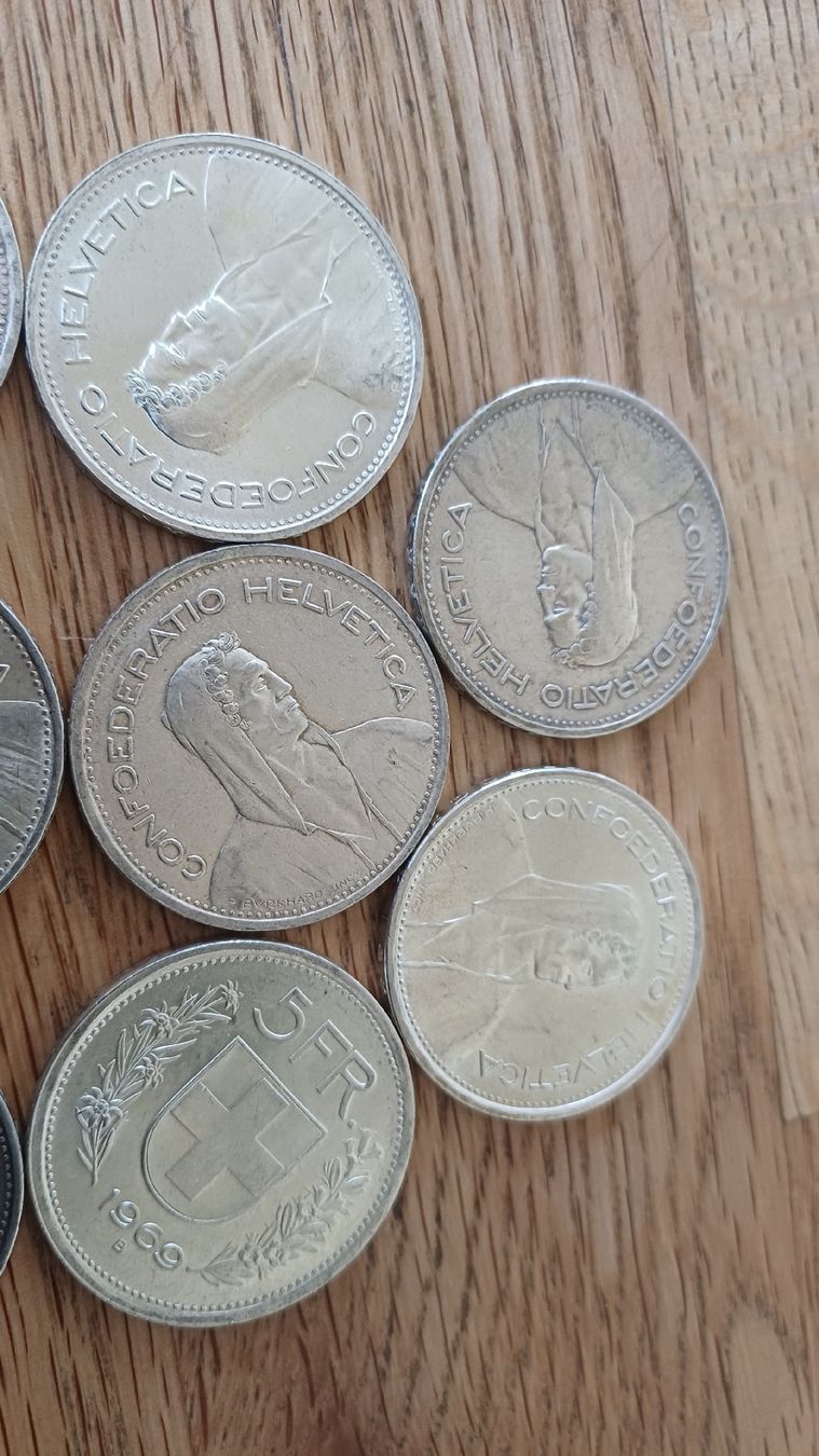 Tutti le monete: 10 X 5 Franken  aus  Silber – Usato da Flawil venduto da Pinkmalibu 1