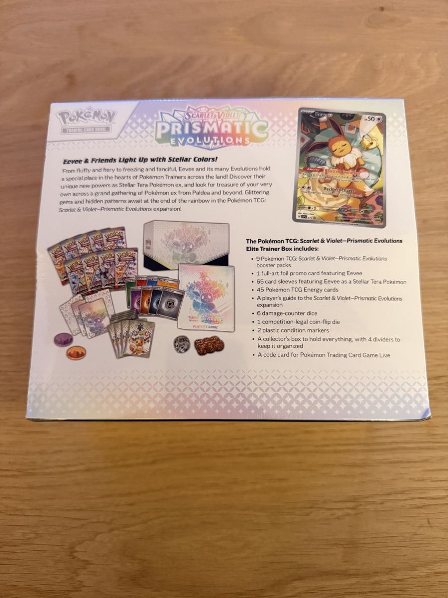 Spiele: Pokemon Prismatic Evolutions Elite Trainer Box EN – Neu und originalverpackt aus Wimmis von Romrom95 1