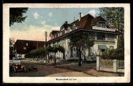 AK Worben, Hotel Worbenbad und Strassenpartie