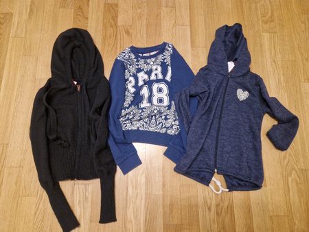 Lot de 3 pulls filles, taille 140