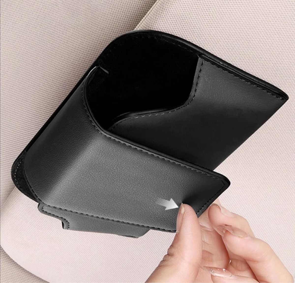 Wandhalterungen: Auto Brillen Halter Leder Etui schwarz – Neu und originalverpackt aus St. Gallen von Popolone26 1
