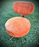 Kultiger 70s Vintage Drehstuhl in Orange – Space Age Pop-Art