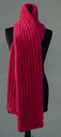 Fell Schal Rino & Pelle Kunstpelz pink lang
