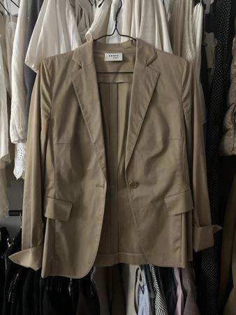 Akris Jacke, Beige, Gr. 36