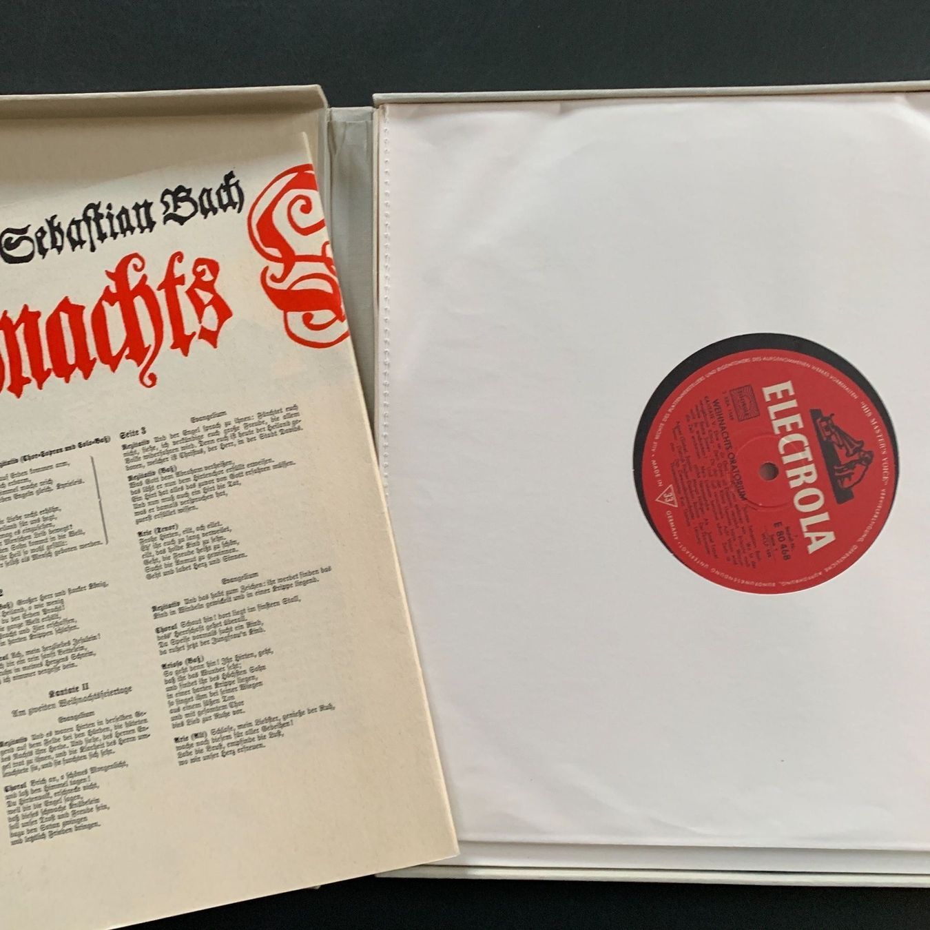Dischi in vinile: 4-LP-Box Kurt Thomas /  Bach: Weihnachts-Oratorium – Usato da Stans venduto da Abukadnezar 1
