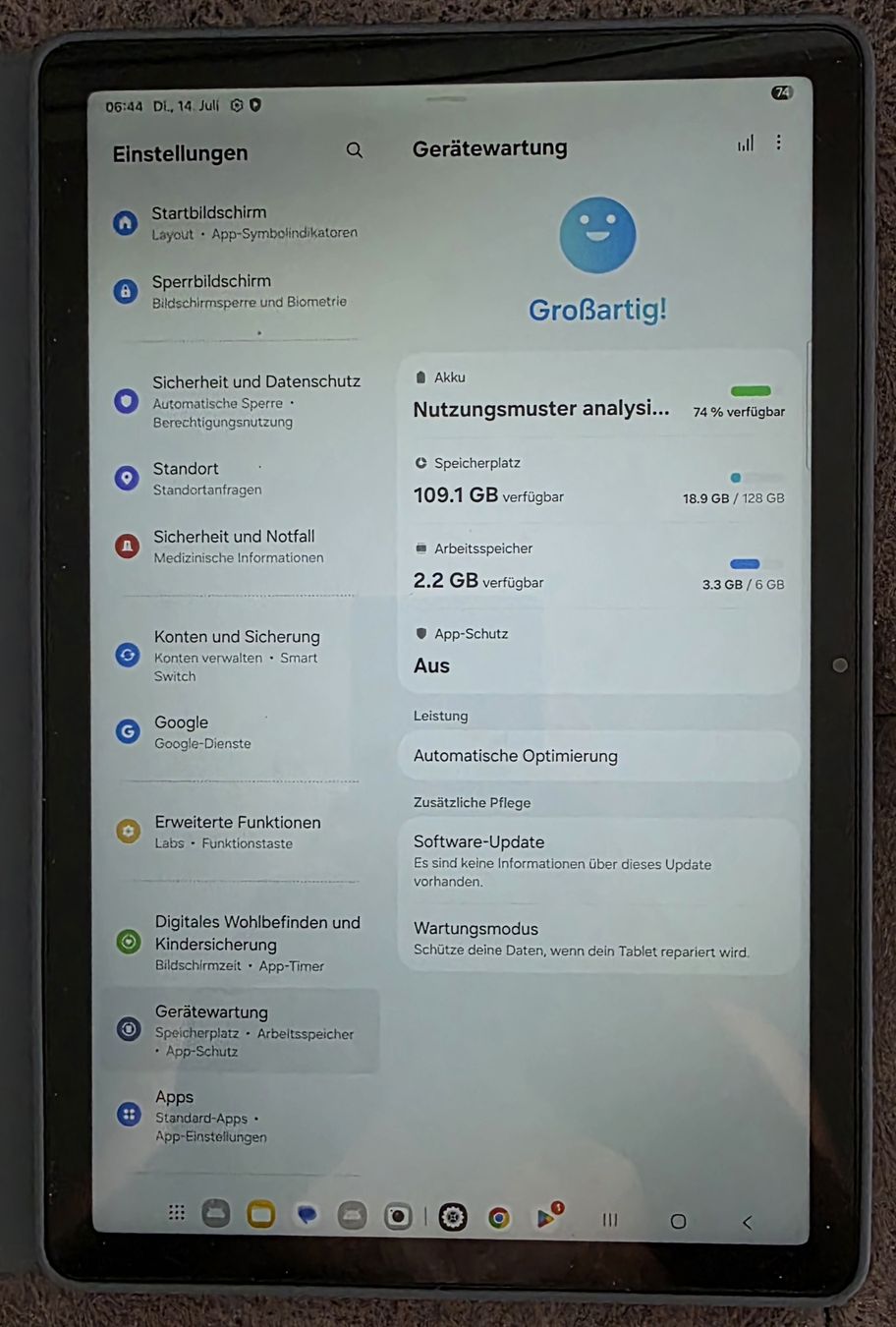 Samsung Tablet PC: Samsung Tablet A11 WIFI 6 128GB – Neu (gemäss Beschreibung) aus Au ZH von Bandit66 3