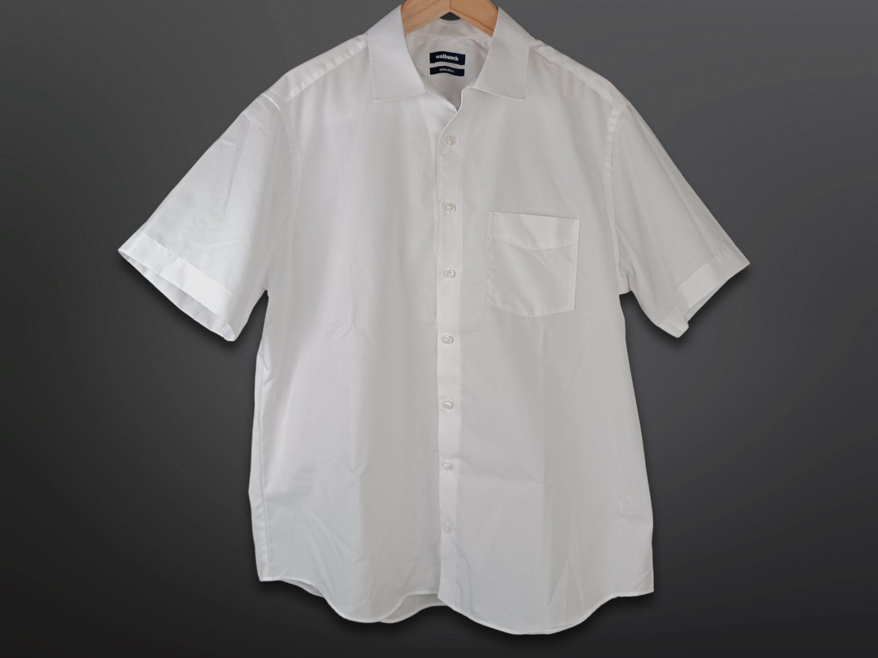 Walbusch Camicie: WALBUSCH Regular Fit Kurzarm Herren Hemd Gr. 44 – Usato da Suhr venduto da Restwert_Suhr