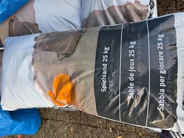 Spielsand 25 kg Körnung 0-2 mm neu