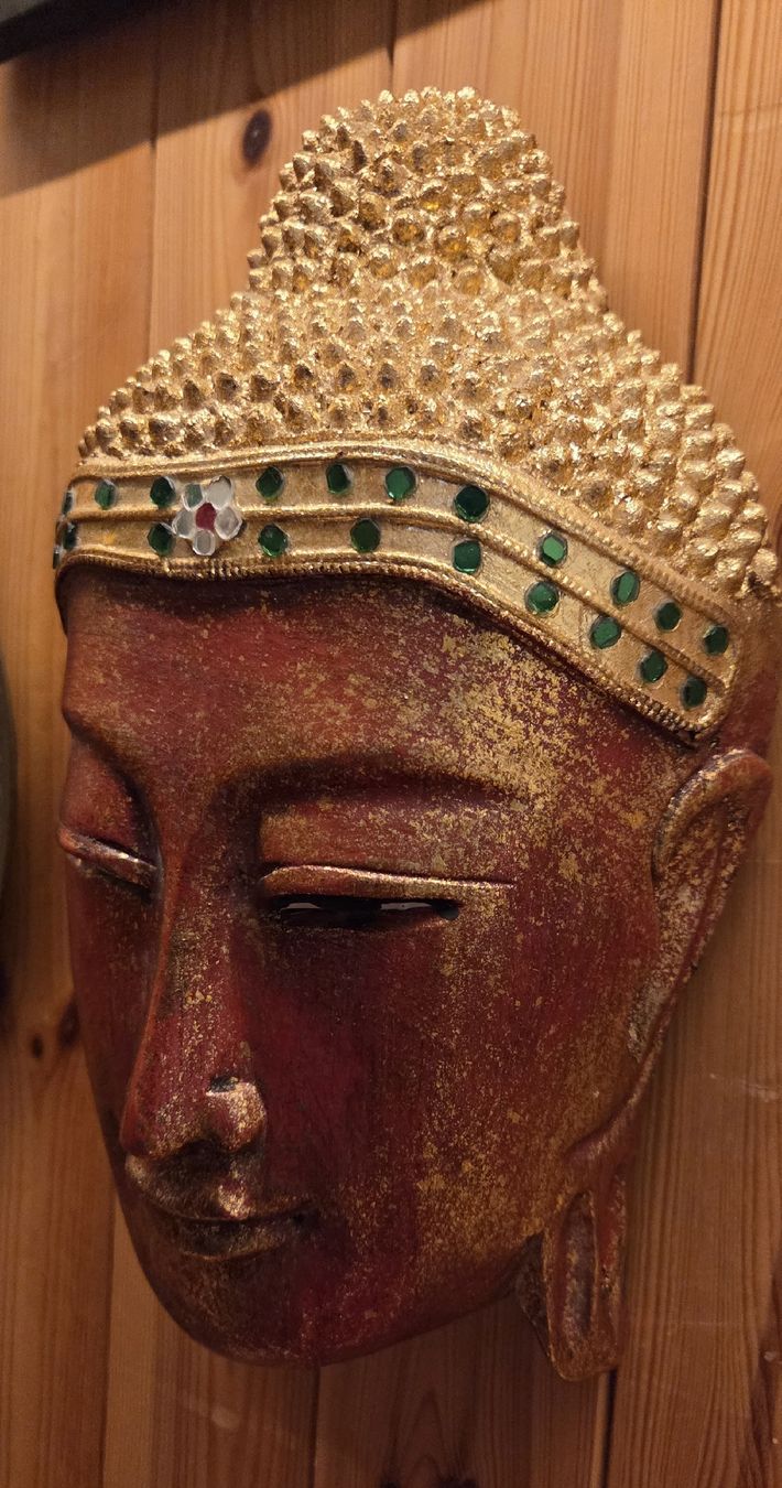 Maschere: Buddha Wandmaske aus Holz  – Usato da Rehetobel venduto da hobirot01 8