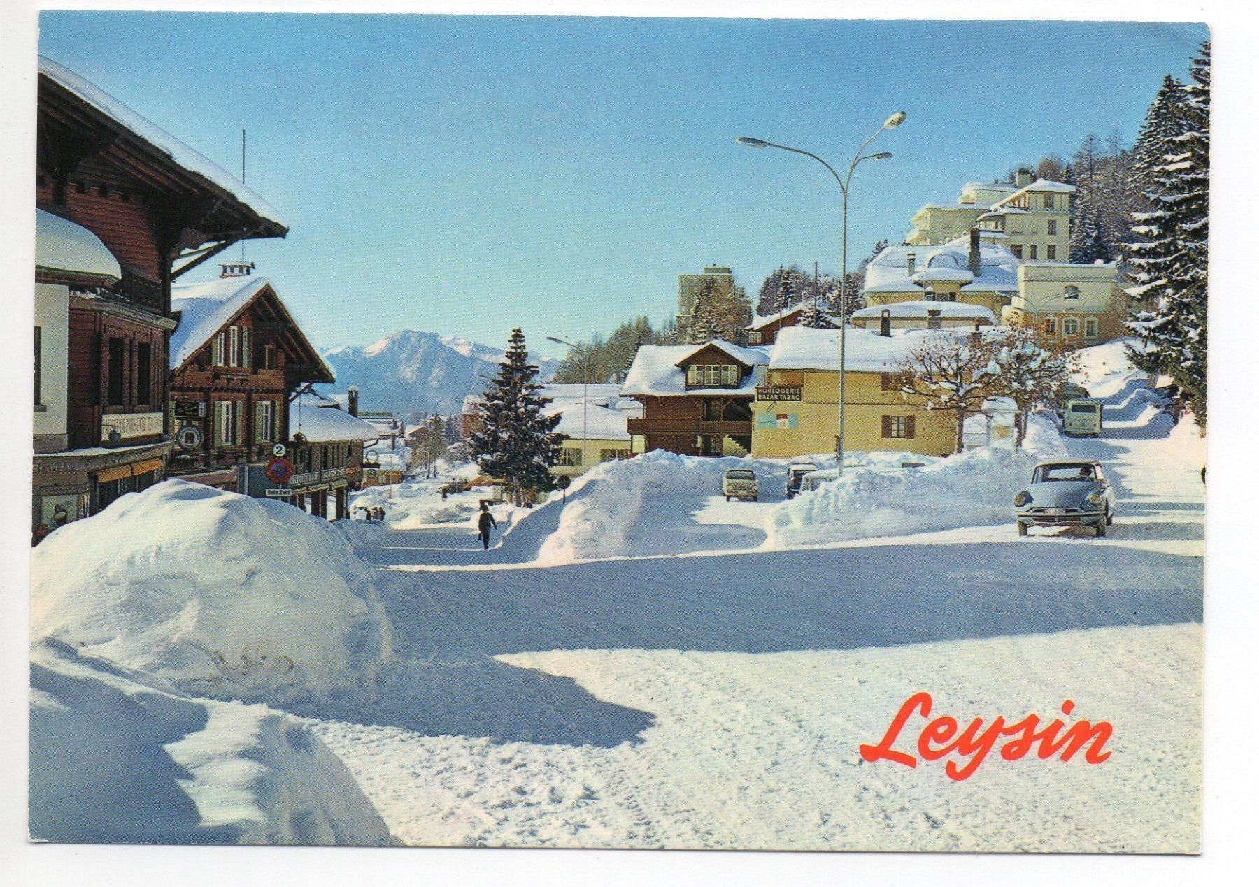 Ansichtskarten: LEYSIN en hiver - Auto – Gebraucht aus Jona von philajona