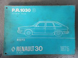 Oldtimer Renault Ersatzteilbuch Renault R30 R 30 / R1273