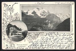 Isenfluh, Hotel-Pension Jungfrau, Gebirg