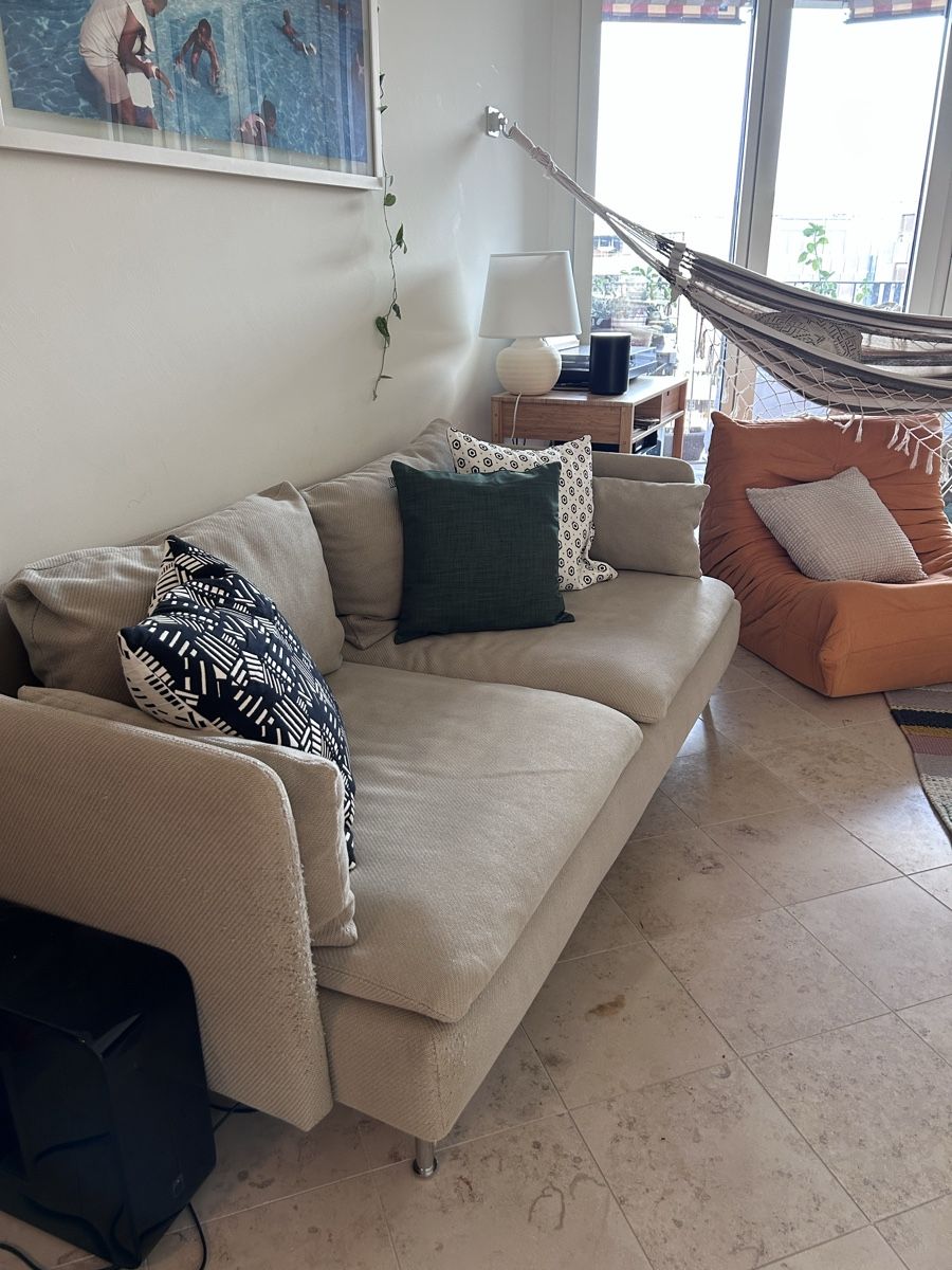 Divani: Sofa Ikea SÖDERHAMN beige 3-seater, Viarp beige – Usato da Zürich venduto da sho_9z5j 1