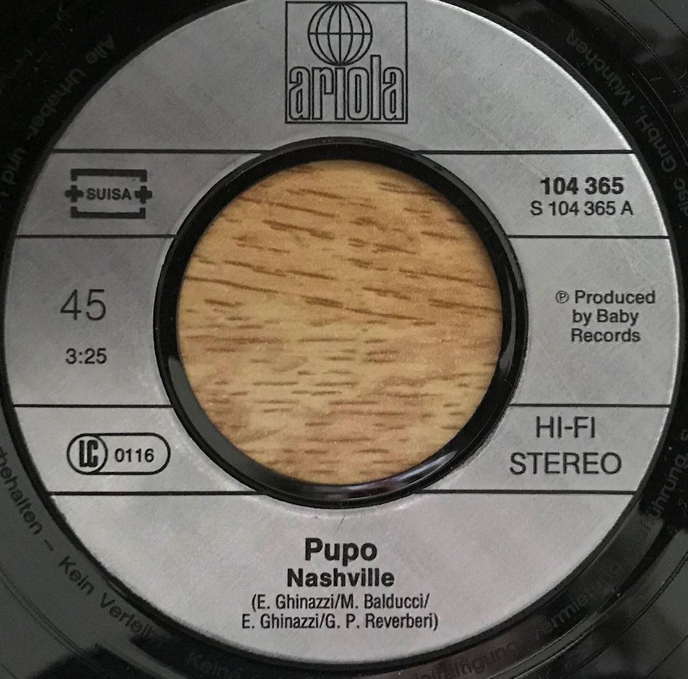 Schallplatten: PUPO - NASHVILLE – Gebraucht aus Bussigny von vinyl-pas-cher 2