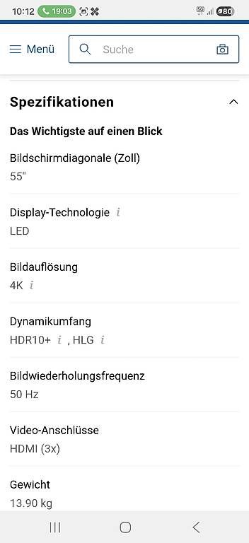 Fernseher: TV Samsung 4K LED 55" – Gebraucht aus Schaffhausen von SZi5 3