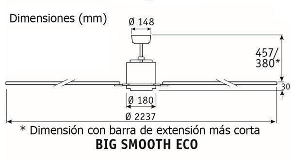 Purificatori d'aria: CasaFan BigSmoothEco Deckenventilator – Nuovo e nell'imballaggio originale da Bottighofen venduto da zaap 1