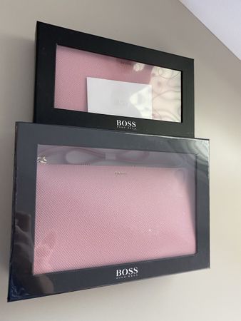 NEU Boss Mini-Handtasche und Portemonnaie in pink