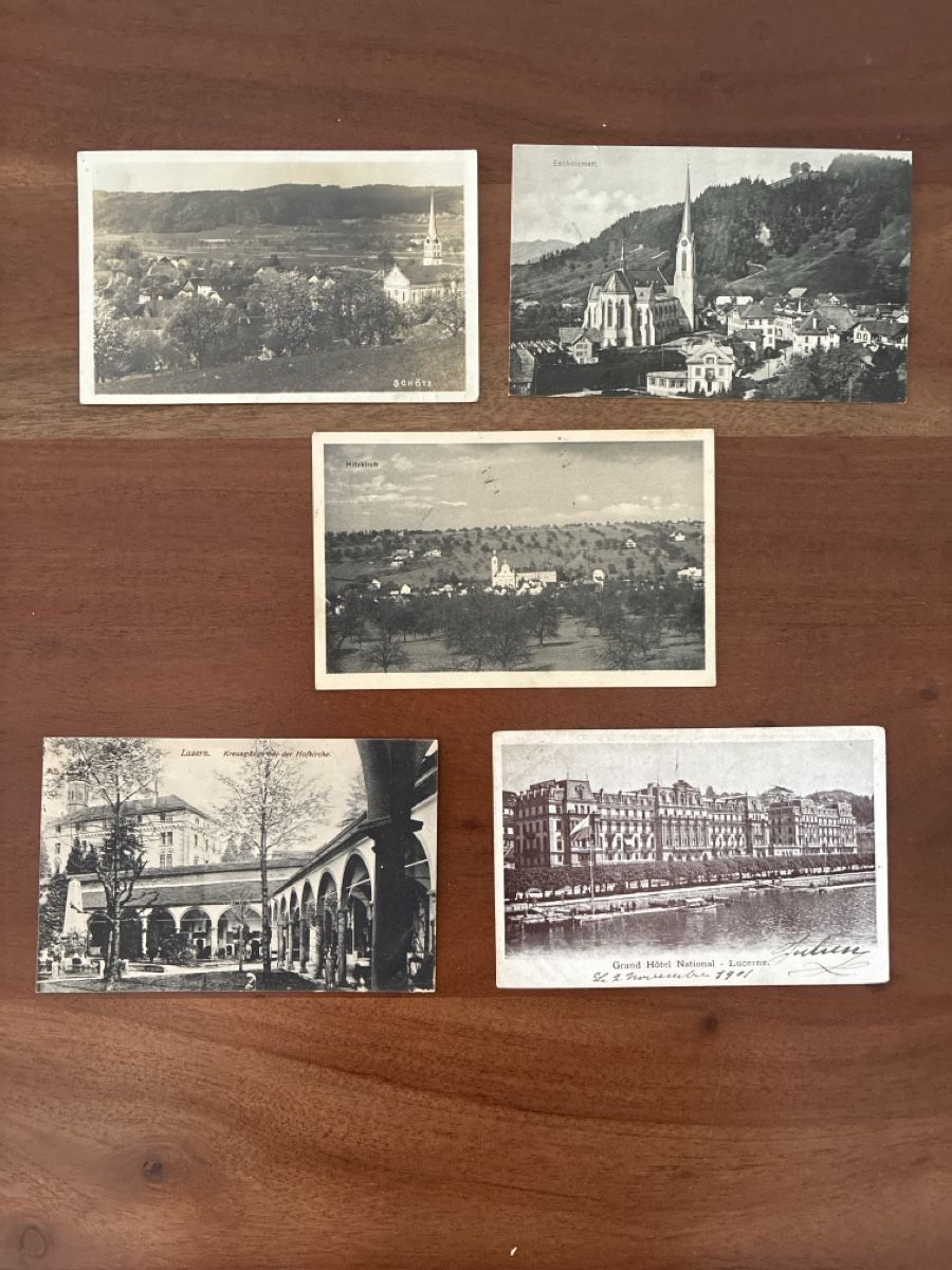 Ansichtskarten: 10 Ansichtskarten Schweiz diverse von Kt. Luzern – Gebraucht aus Oftringen von Cla.vD.74