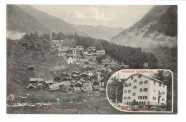 Bosco Gurin (TI) Dorfpartie Kirche Pension Edelweiss um 1920