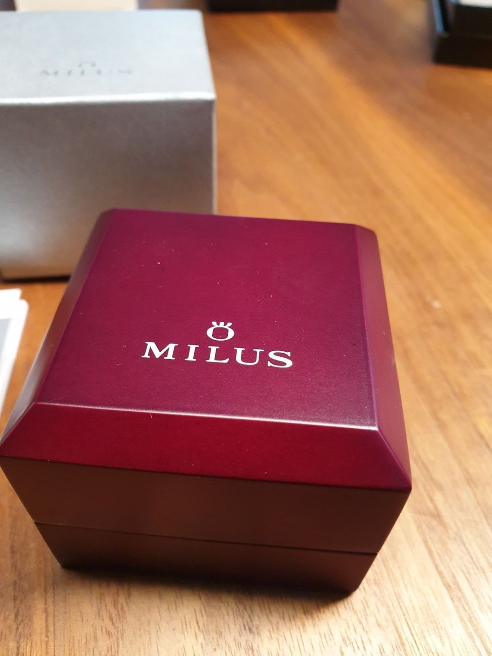 Gemelli: Manschettenknöpfe Milus Uhrwerk – Nuovo e nell'imballaggio originale da Oberwil BL venduto da 007re 3
