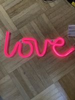 LOVE Leuchtreklame - LED Neon Schriftzug - Pink, Neu!