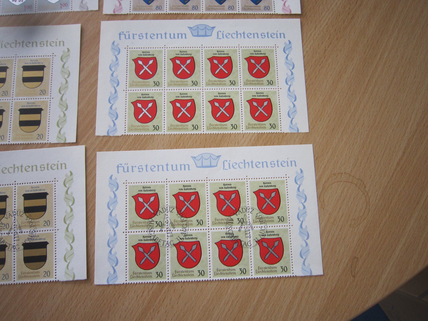 Tous les timbres: 1965 schöne Blockausschnitte Lichtenstein – D'occasion à Giubiasco par sal_9j6w 3