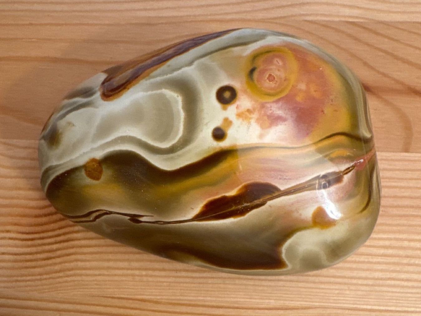 Mineralien & Heilsteine: Polychromer Jaspis-Stein geschliffen tolle Farbenkombination – Neu (gemäss Beschreibung) aus Zürich von Tarafo5 1