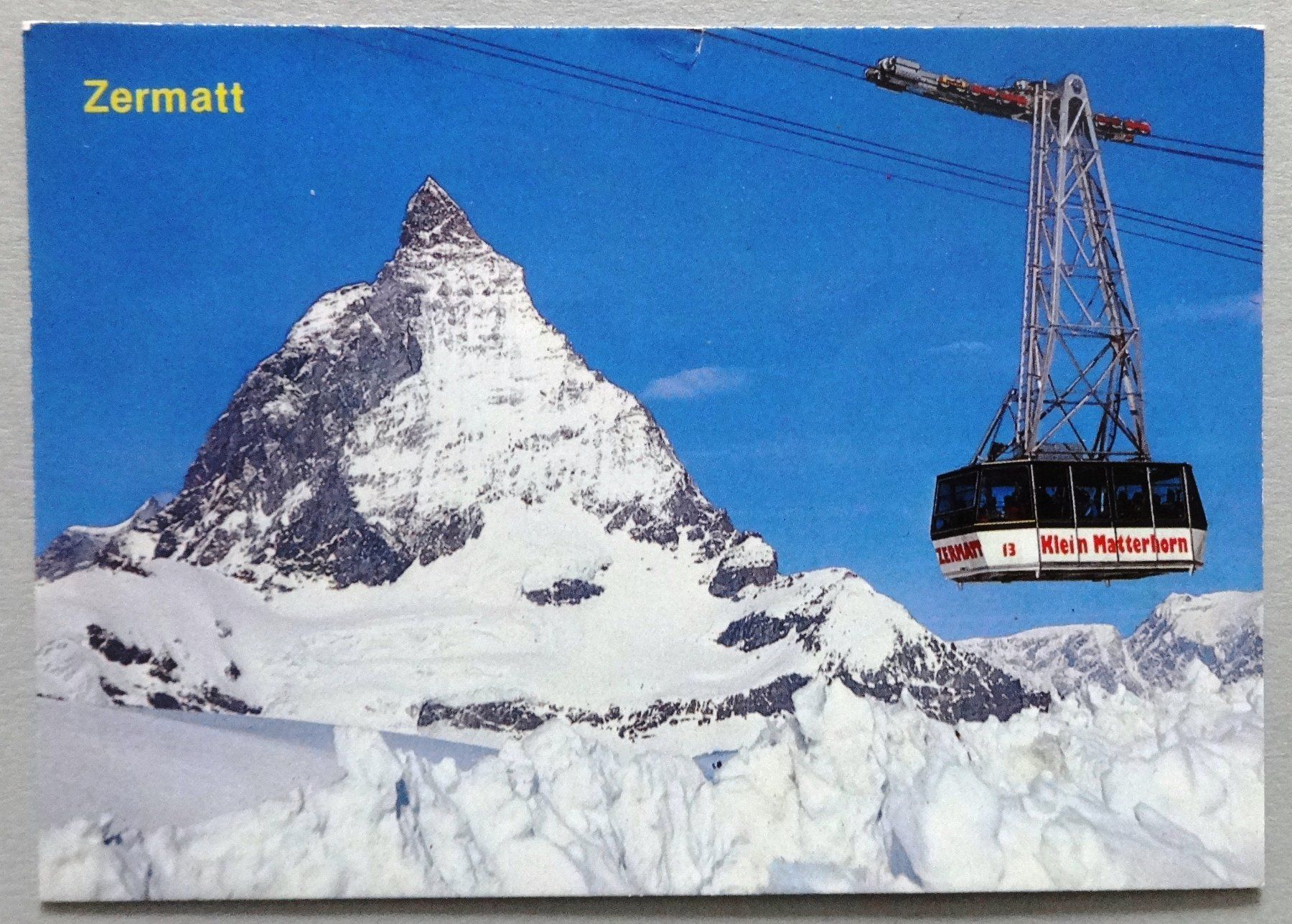 Cartes postales: Zermatt, Luftseilbahn Kl. Matterhorn – Défectueux à Fétigny par Billy2miny