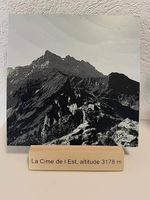 Image des Dents du Midi avec support de présentation imprimé