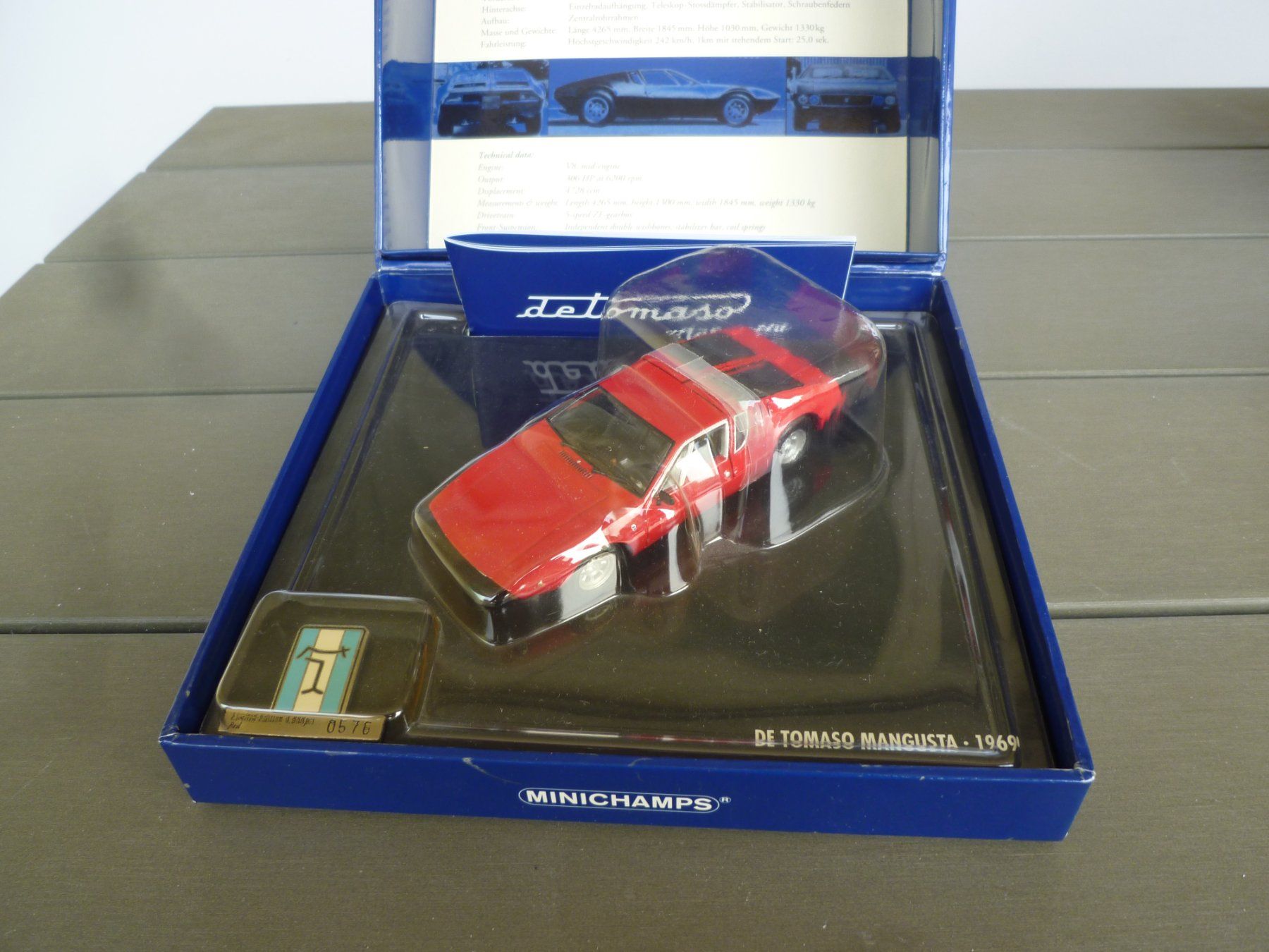 De Tomaso Modellini d'auto: De Tomaso Mangusta (1969) – Nuovo (secondo la descrizione) da Flawil venduto da Imperiosud 6