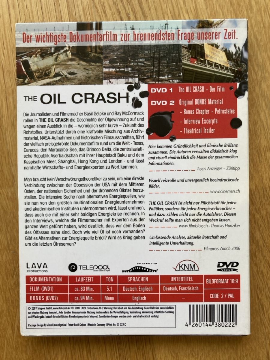 Alle DVDs: DVD: The Oil Crash – Gebraucht aus Basel von AufeinenBlick 1