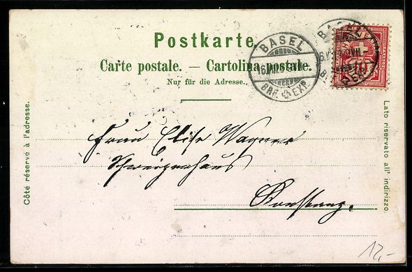Cartes postales: Litho Basel, Mercie-Modes von Julius Bra – D'occasion à Berlin par bartko-reher 1