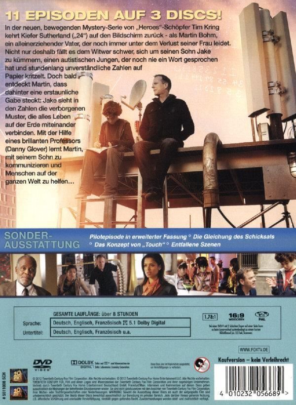 Tutti i DVDs: Touch - Kompl. Staffel 1 - K. Sutherland – Nuovo (secondo la descrizione) da Volketswil venduto da cinephilia 1