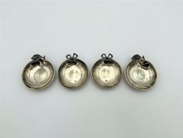 4 kleine 925 Sterling Silber Schalen *SL161