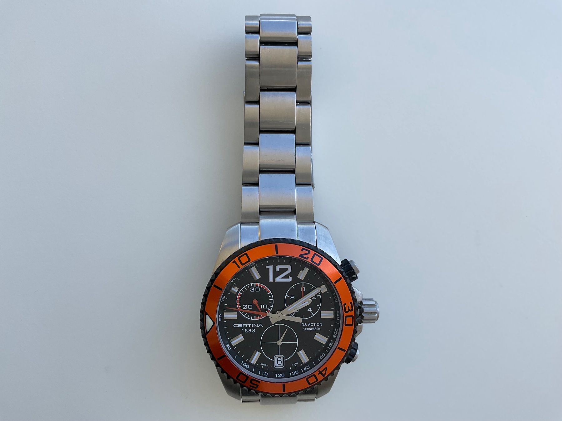 Certina Orologi: CERTINA DS Action Chronograph (orange) NEU – Nuovo (secondo la descrizione) da Neuchâtel venduto da BeatriceThierry 1