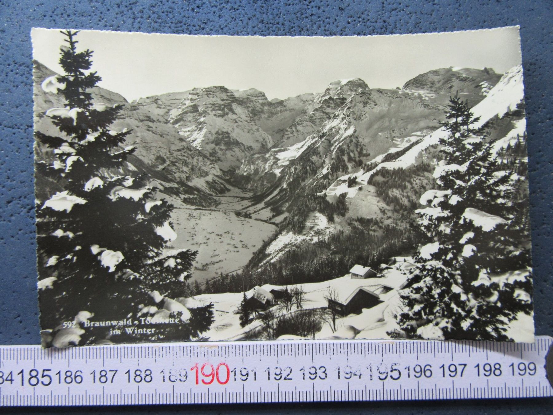 Cartoline postali: BRAUNWALD GL AK TÖDIKETTE SCHNEE 1950 – Usato da Ettingen venduto da Hausi4711
