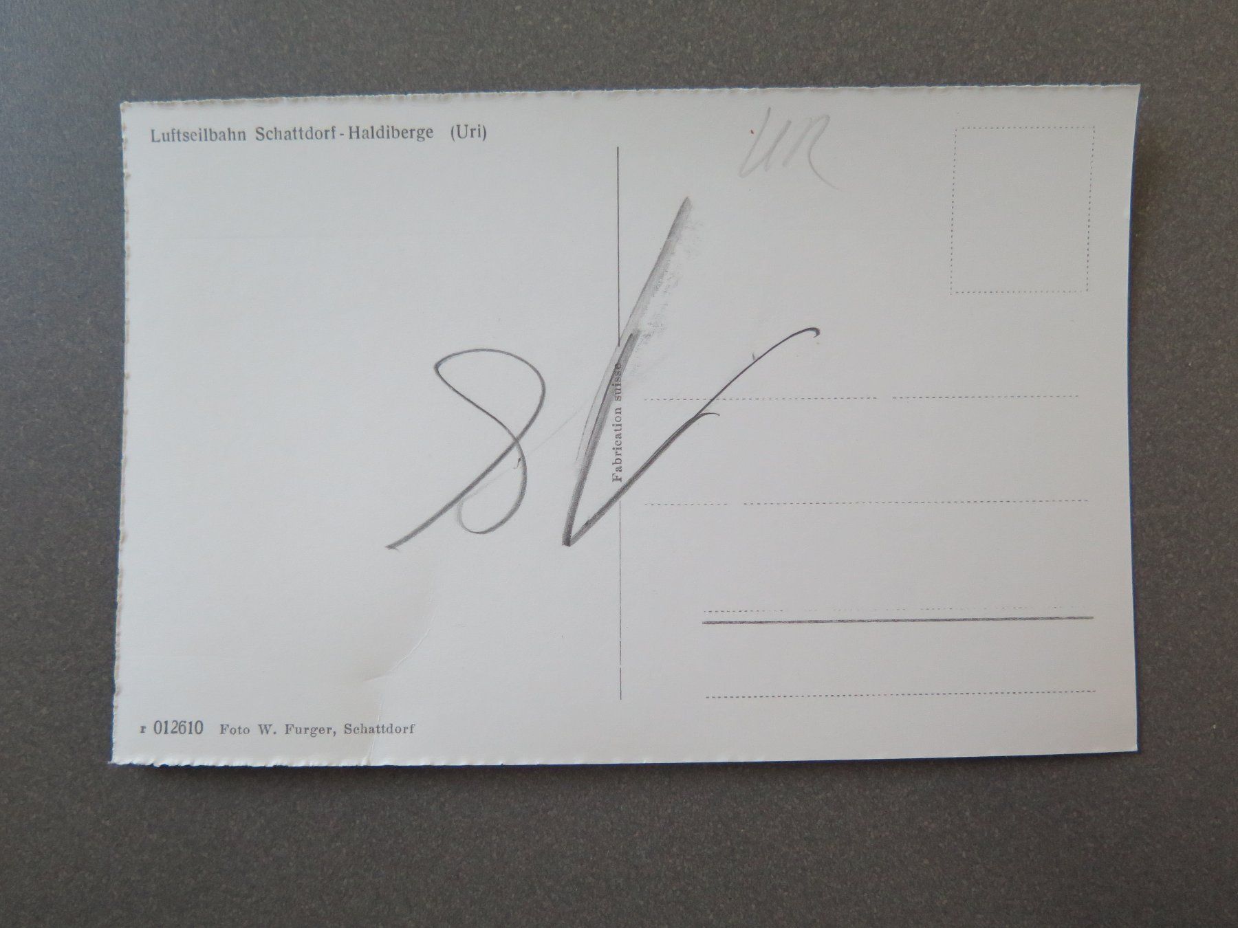 Cartoline postali: SCHATTDORF - LUFTSEILBAHN SCHATTDORF - HALDIBERGE – Usato da Wittenbach venduto da lipasal 1