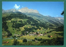 Unterschächen mit Klausenstrasse und Windgälle, ungelaufen