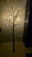 Deko Baum mit Lichterkette 150cm Dekoration Beleuchtung L...