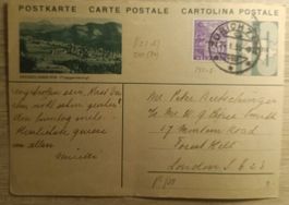 Lote sello Suiza, Carta Postal, Zurich 1935