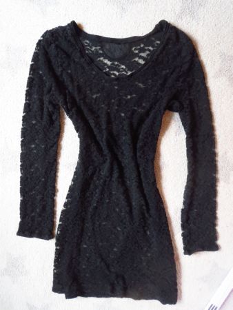 schönes NILE Damen Long Shirt / Mini Kleid mit Spitze