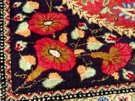 Qom Seide Teppich 75x56cm - 640.000 Kn/Qm sauber