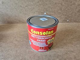 neue Consolan Wetterschutzfarbe 2,5l Rot ab 1.-