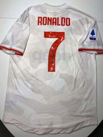 Juventus #7 Ronaldo Match Trikot mit Unterschrift