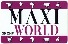 30 CHF MAXI WORLD - Prepaid Telefonkarte