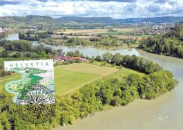 BAD ZURZACH - Maxikarte mit BLOCKAUSSCHNITT !!!