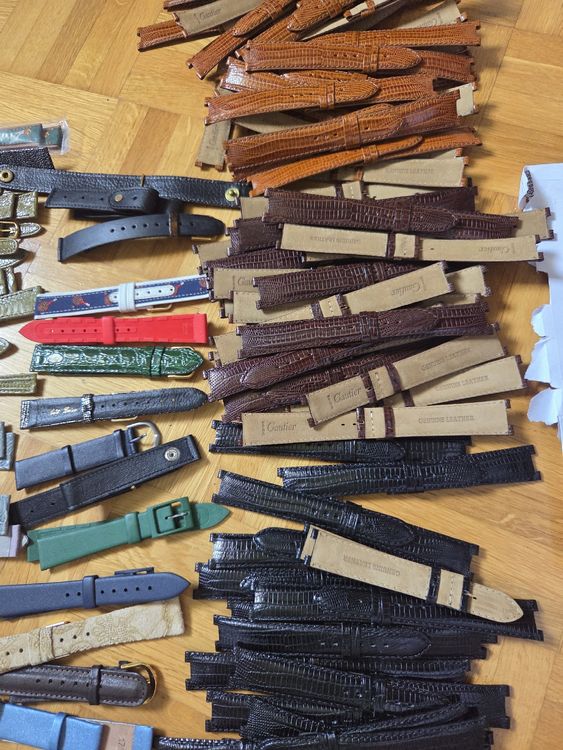 Bracciali & Braccialetti: Uhrenarmbänder-Konvolut: Leder, div. Farben & Grössen! – Nuovo e nell'imballaggio originale da Reinach BL venduto da Candro99 3