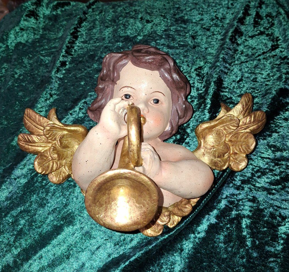 Figurines: Putte / Engel / Wandrelief, mit Trompete – Neuf (Voir description) à Weggis par Mylemontree 2