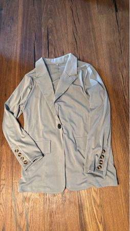 Neu Damen Blazer und Hose hellgrau Grösse S/M