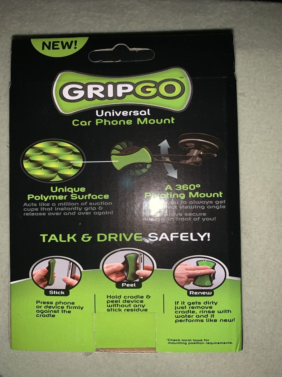 Staffe: GRIPGO Universal Auto Handy Halterung Neu – Nuovo e nell'imballaggio originale da Wila venduto da Rosenkohl05 1